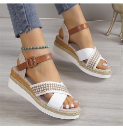 Women Sport Sandals Women Flats Socks Sandals For Women Espadrille Sandals Womens Sport Sandals Flat Dress Sandals For White ...