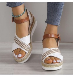 Women Sport Sandals Women Flats Socks Sandals For Women Espadrille Sandals Womens Sport Sandals Flat Dress Sandals For White ...