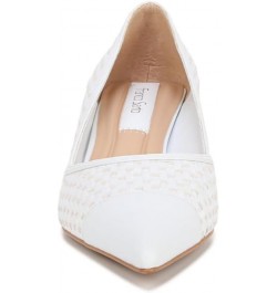 women's Darcy Pointed Toe Kitten Heel Pumps White Woven $33.88 Pumps