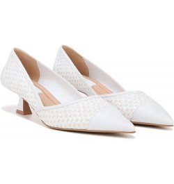 women's Darcy Pointed Toe Kitten Heel Pumps White Woven $33.88 Pumps