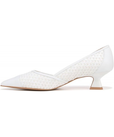 women's Darcy Pointed Toe Kitten Heel Pumps White Woven $33.88 Pumps