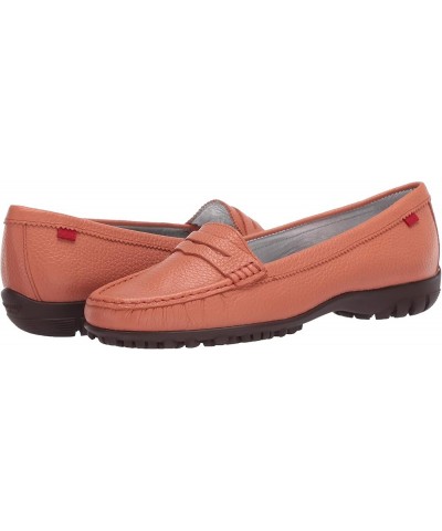 Women's Leather Made in Brazil Lightweight Union Golf Performance Shoe Salmon Tumbled Grainy $32.53 Athletic Shoes