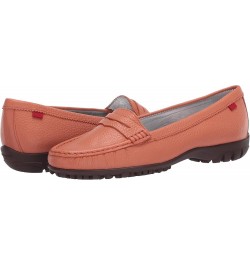 Women's Leather Made in Brazil Lightweight Union Golf Performance Shoe Salmon Tumbled Grainy $32.53 Athletic Shoes