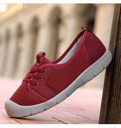 Women Casual Shoes Fashionable Simple and Solid Color All Seasons New Pattern Comfortable Thick Soled Shoe Combo Red $15.17 F...