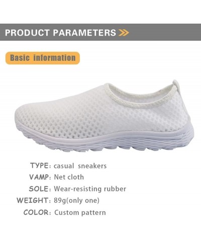 Mesh Sneaker Women Men Walking Shoes Slip On Non Slip US 5-12 Sports Activewear Capybara Lemon $13.72 Athletic Shoes