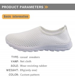 Mesh Sneaker Women Men Walking Shoes Slip On Non Slip US 5-12 Sports Activewear Capybara Lemon $13.72 Athletic Shoes