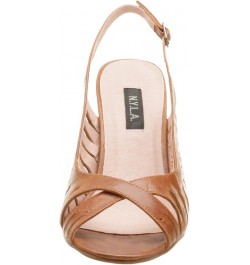 Women's Luvy Peep Toe Wedge Tan $23.93 Pumps