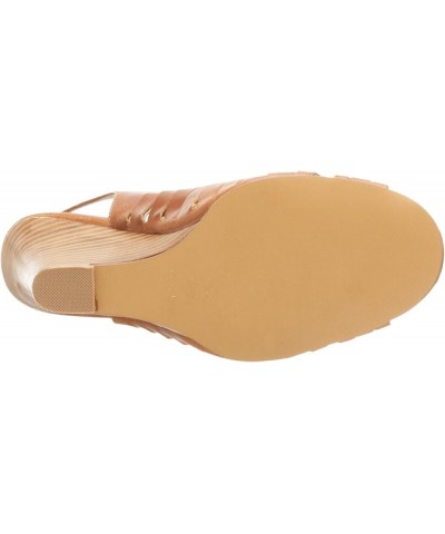 Women's Luvy Peep Toe Wedge Tan $23.93 Pumps