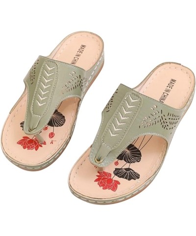 Orthopedic Sandals for Women With Arch Support Summer Dressy Anti Slip Wedge Platform Flip Flops Casual Wide Fitting Orthoped...