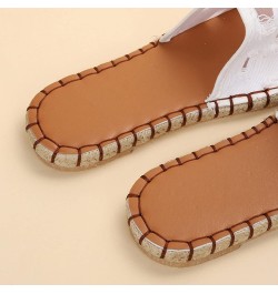 Women's Breathable Open Toe Slippers Solid Flat Slippers Color Cloth Casual and Sandals Cover Foot Fashion Women's Slipper (W...