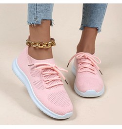 Womens Walking Sneakers Woven Shoes Running and Casual Sports Spring Shoes Flying Shoes Breathable Women Summer 6.5-7 Pink $2...