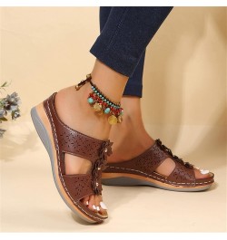 Extra Wide Width Sandals for Women Comfortable Orthopedic Sandals for Women Orange Sandals Women Platform Wedge Sandals Slide...