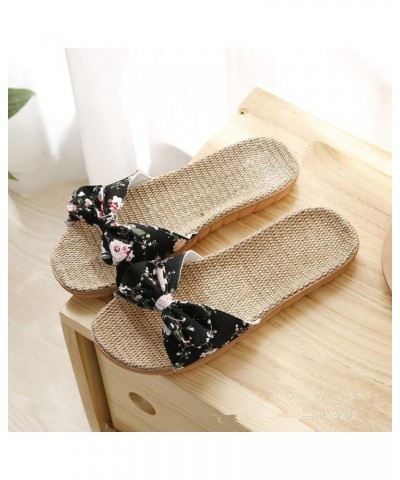 Flats Shoes Women Elastic Strap Block Heels Wedge Sandals Flat Mules Open Toe Comfortable Soft Sandal 116-zoxro-black9 $15.14...