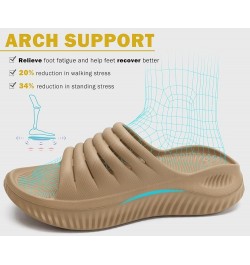 Womens Recovery Sandals With Comfortable Plantar Fasciitis Support,Ladies Orthotic Open Toe Sport Slides Thick Cushion Reduce...