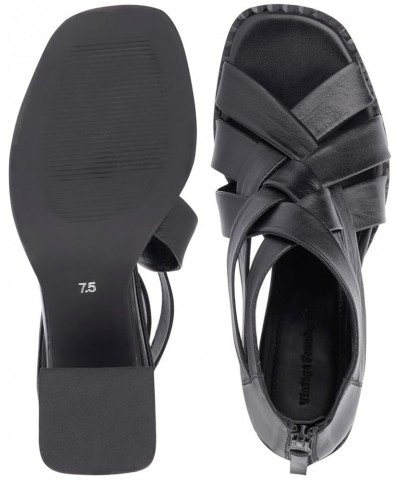 Vintage Foundry Co. Women's Owena, Flat Sandal, Low Heel, Casual, Slip On, Round Toe, Rubber Outsole Black $51.29 Sandals