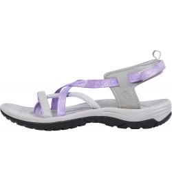 Women's Open Toe Sport Sandal Gray/Lilac $26.99 Sandals