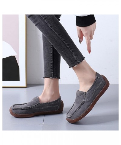 Slip Shoes Round Flat Women Comfortable On Breathable Color Solid Casual Single Toe Women's Casual Shoes Casual Womens Shoes ...