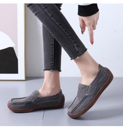 Slip Shoes Round Flat Women Comfortable On Breathable Color Solid Casual Single Toe Women's Casual Shoes Casual Womens Shoes ...