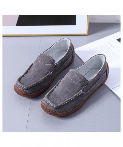 Slip Shoes Round Flat Women Comfortable On Breathable Color Solid Casual Single Toe Women's Casual Shoes Casual Womens Shoes ...