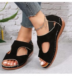 Women Sport Sandal Platform Flats For Girls Size 9 Cute Sandals For Women Sandals For Women Sport Sandals Women 7 Wome 5-blac...