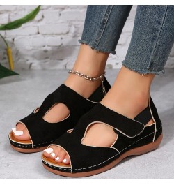 Women Sport Sandal Platform Flats For Girls Size 9 Cute Sandals For Women Sandals For Women Sport Sandals Women 7 Wome 5-blac...