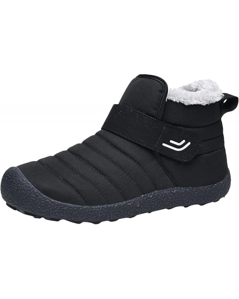 Women's Cold Weather Boots Snow Boots Warm Ankle Booties Dual Side Zippers Winter for Comfort Available Sx1-black $21.76 Outd...