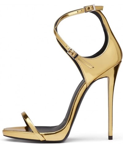 Fashion High Heel Stiletto Sandals Ankle Strap Women Summer Shoes 02 Yellow $28.26 Sandals