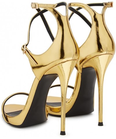 Fashion High Heel Stiletto Sandals Ankle Strap Women Summer Shoes 02 Yellow $28.26 Sandals