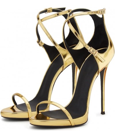 Fashion High Heel Stiletto Sandals Ankle Strap Women Summer Shoes 02 Yellow $28.26 Sandals