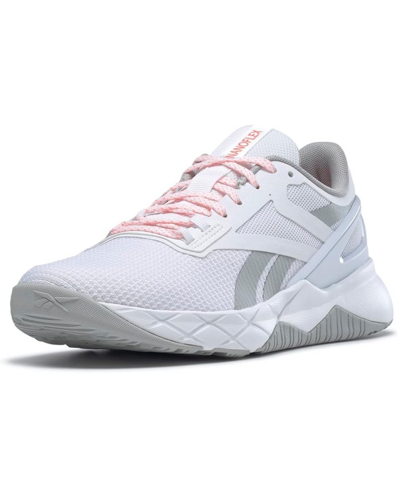 Women's Nanoflex TR Cross Trainer White/Pure Grey/Orange Flare $37.73 Athletic Shoes