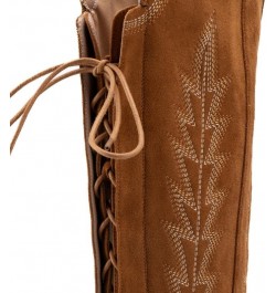 Embroidered Cowboy Boots for Women Lace up Thigh High Boots Wide Calf Over The Knee Boots Side Zip Western Cowgirl Boots Brow...