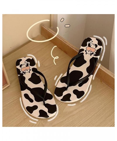 Women's Summer Fashion New Clip Foot Beach Leisure Cute Cartoon Flip Flop Women Moccasins Slippers (White, 8) White 7 $10.64 ...