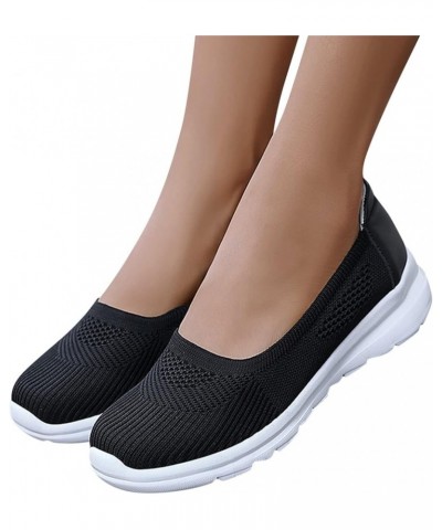 Fashion Sneakers for Women, Running Shoes Women Walking Athletic Tennis Non Slip Fashion Sneakers Gift Z 14-black $14.03 Fash...