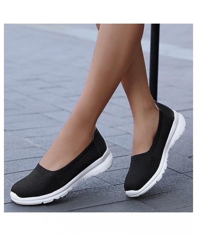 Fashion Sneakers for Women, Running Shoes Women Walking Athletic Tennis Non Slip Fashion Sneakers Gift Z 14-black $14.03 Fash...