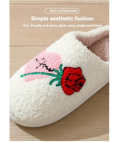 Love Heart Slippers for Women Men, Indoor Outdoor Slip On House Slippers, Valentines Day Gifts Slippers with Socks Heart a $1...