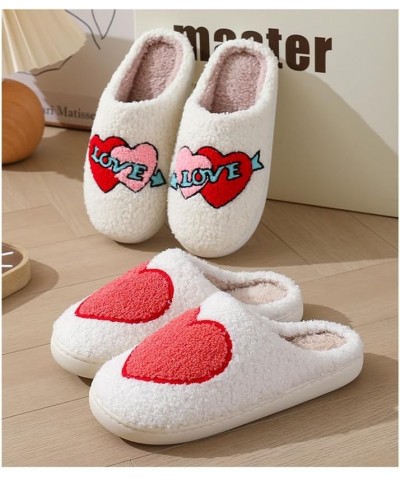 Love Heart Slippers for Women Men, Indoor Outdoor Slip On House Slippers, Valentines Day Gifts Slippers with Socks Heart a $1...