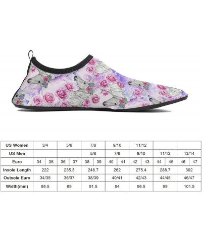 Water Shoes Unicorn Pink Roses Yoga Socks Beach Swim Surf Sports Shoes for Women Men Style $13.20 Outdoor Shoes