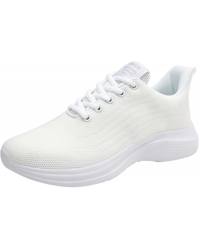 Ladies Casual Sneakers Breathable Non Slip Soft Sole Sneakers Mesh Sneakers Tennis Walking Breathable Sneakers Fashion Sneake...