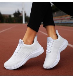 Ladies Casual Sneakers Breathable Non Slip Soft Sole Sneakers Mesh Sneakers Tennis Walking Breathable Sneakers Fashion Sneake...