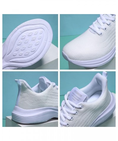 Ladies Casual Sneakers Breathable Non Slip Soft Sole Sneakers Mesh Sneakers Tennis Walking Breathable Sneakers Fashion Sneake...