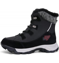 Women Winter Ankle Boots Thick Warm Couple Snow Boots Non-Slip Windproof Mens Snow Boot Waterproof Outdoor Sports Cotton Shoe...