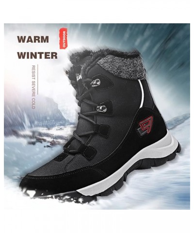 Women Winter Ankle Boots Thick Warm Couple Snow Boots Non-Slip Windproof Mens Snow Boot Waterproof Outdoor Sports Cotton Shoe...