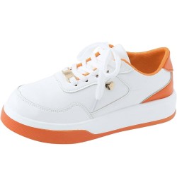 Sneakers for Women Women's Sneakers Lightweight Women's Wedge Sneakers Ladies Sneakers Orange $19.65 Athletic Shoes