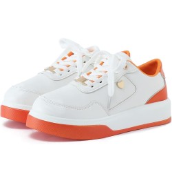 Sneakers for Women Women's Sneakers Lightweight Women's Wedge Sneakers Ladies Sneakers Orange $19.65 Athletic Shoes