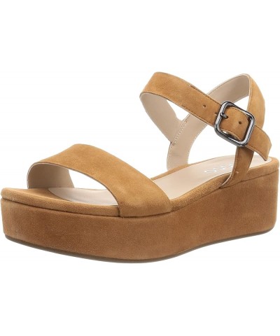 Women's Plateau Ankle Strap Sandal Lion $67.57 Sandals