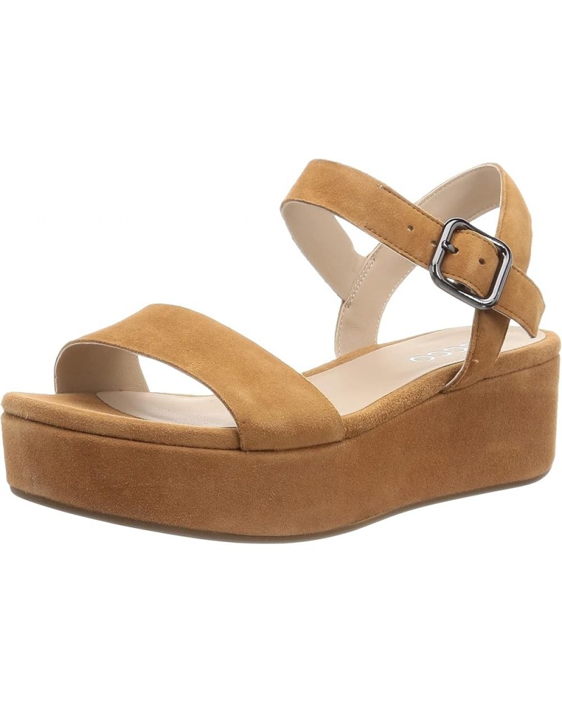 Women's Plateau Ankle Strap Sandal Lion $67.57 Sandals