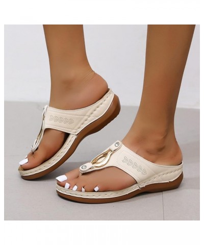 Orthopedic Wide Width Heels for Women Sandals Women Summer Flat Ladies Summer Sandals Foot Arch Supports Women's Orthopedic P...