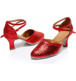 Latin Dance Shoes Women Low Heels Tango Ballroom Shoes Heeled Sandals For Women Beach Women Dance Shoes Size 11 Ballet G-red ...