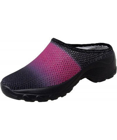 Shoes Walking Platform with Arch Support Outdoor Half Comfort Slippers Casual Knit Wedge Breathable Shoes Women's Casual Shoe...