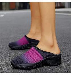 Shoes Walking Platform with Arch Support Outdoor Half Comfort Slippers Casual Knit Wedge Breathable Shoes Women's Casual Shoe...